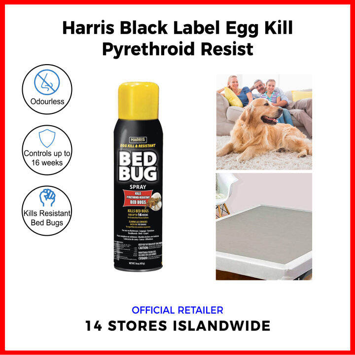 Harris Black Label Bed Bug Killer Spray 16oz / 453g - Use On Mattress ...