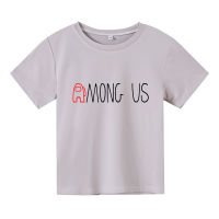 Among Us ชายหญิงฤดูร้อนแขนสั้นเสื้อยืดเกมอุปกรณ์ต่อพ่วงสำหรับทั้งหญิงและชายแขนสั้นเสื้อยืดหลวมเสื้อแขนสั้นเสื้อผ้าเด็กสบายๆกีฬา Tees