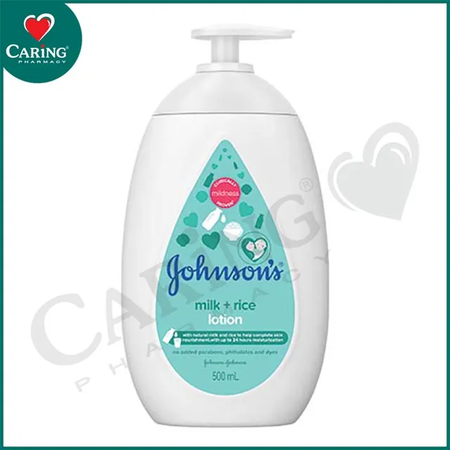 JOHNSONS BABY LOTION MILK RICE 500ML Lazada