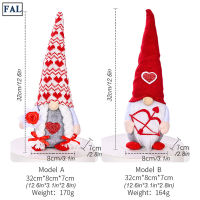 FAL Faceless Doll Ornaments For Valentines Day Soft Lovely Plush Toy Creative Desktop Decoration For Home