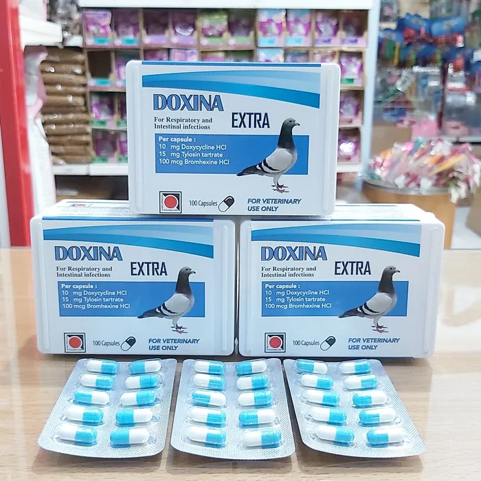 ANTIBIOTIK BURUNG DOXINA EXTRA 10 TABLET ANTI INFLAMASI/EKSPEKTORAN