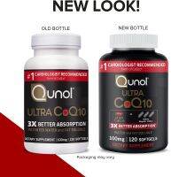 Qunol Ultra CoQ10 100 mg 60, 120 แคปซูล 3x Better Absorption ดูดซึมได้ดีกว่า 3 เท่า (แพ็คเก็จใหม่ล่าสุด) EXP 11/2026