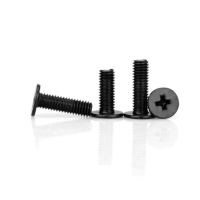 10-100pcs CM M1.4 M2 M2.5 M3 steel with black Cross Phillips Ultra Thin Super Low Flat Wafer Head Screw Bolt for Laptop Computer Fasteners