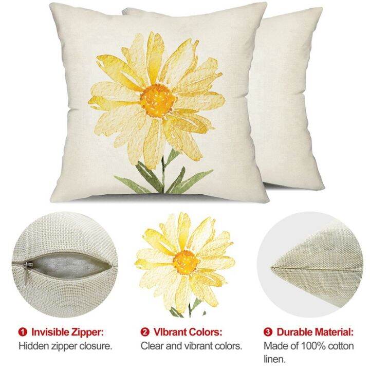 summer-pillow-covers-18x18-set-of-4-farmhouse-throw-pillows-summer-decorations-daisy-cushion-case-for-couch-decor