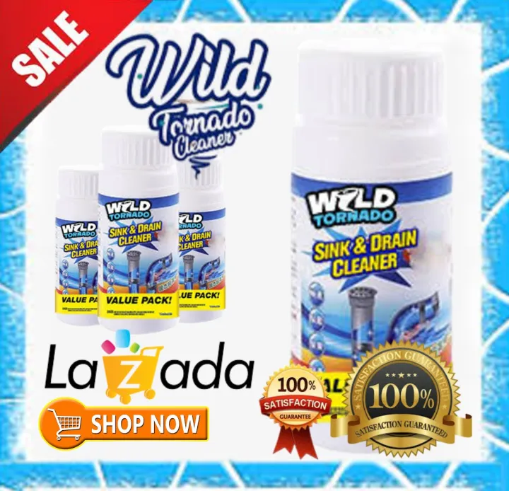 Original Wild Tornado Sink & Drain Cleaner Powerful Sink and Drain