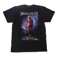 เสื้อวง Megadeth cotton T-shirts การออกแบบดั้งเดิม แขนสั้นลำลอง size S-3XL ลดราคา