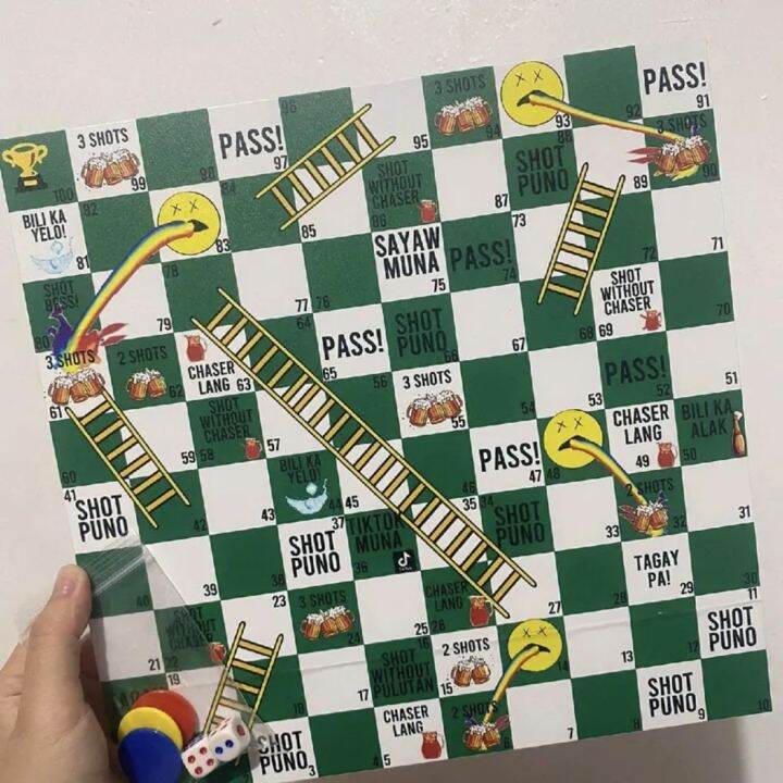 SHOT & LADDER BOARD GAME | BEST FOR INUMAN SESSION | Lazada PH