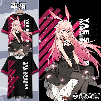 2023 Benkai Impact 3 Yae Sakura 3d Printed Round Neck T-shirt Unisex