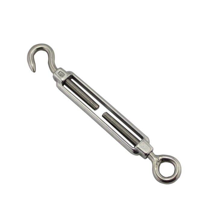 5PCS 304 Stainless Steel Hook And Eye Turnbuckle Wire Rope Tension