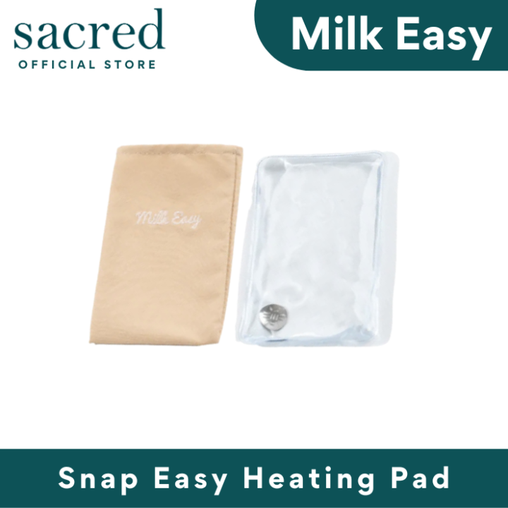 Milk Easy Snap-Easy Heating Pad I Breastfeeding-safe, Made of sodium  acetate, Warm breasts instantly, BPA Free, and Easy to Use