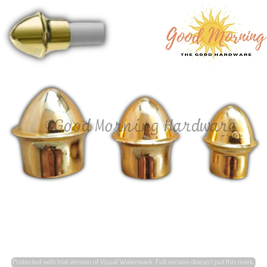 10PCS/SET SILVER/GOLD Curtain Rod End Cap Drapery Pole Head (SIZES 1/2