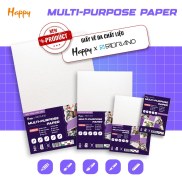 Giấy Vẽ Đa Chất Liệu Happy Multi Purpose - Gấy Vẽ Màu Nước, Chì Màu