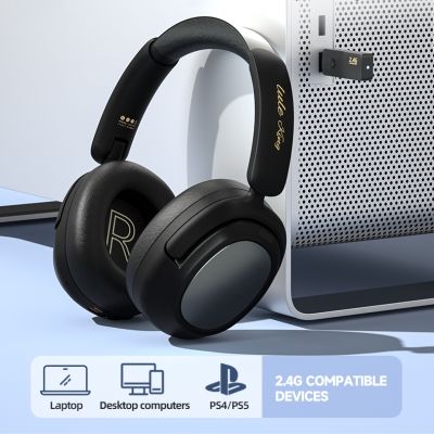 Professional Music Bluetooth Headphones For PS4 PS5 Xbox PC Mobiles Wireless/Wired Active Noise Cancelling Bass Gaming Headset