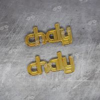 Logo โลโก้ ชาลี Honda Chaly ติดใต้ถัง ข้างๆตัวโครงรถ