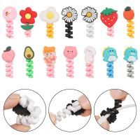 Soft Silicone Cable Bite Cartoon Animal Charger Cable Sleeve For USB Charging Data Wire Protection Cover Protect Case Covering