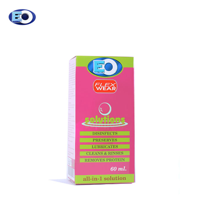 EO Flexwear Solution 60ml ALL-IN-ONE Contact Lens Solution | Lazada PH