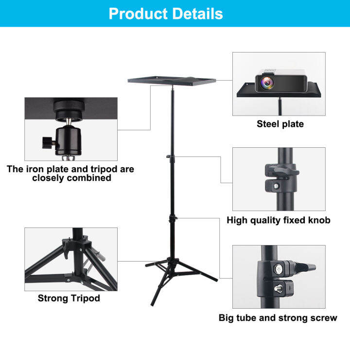 2021aao-110cm-160cm-portable-projector-bracket-yg430-yg650-c2-c6-c3-projector-tripod-universal-stand-mount-laptop-projection-bracket