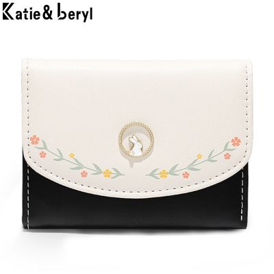 【CC】 Small Wallets Soft Leather Coin Purses Ladies Brand Designer Short Female Wallet