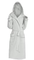 2021High Quality Spring Autumn Women Robes Plus Size Simple Knitted Cotton Hooded Bathrobe Female Thin Long Sleeve Bath Robe 5XL