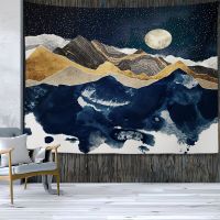 Nordic Mountains Sunrise Metal Tapestry Hippie Bohemian Home Decoration Wall Decoration Room Decoration Wall Decoration