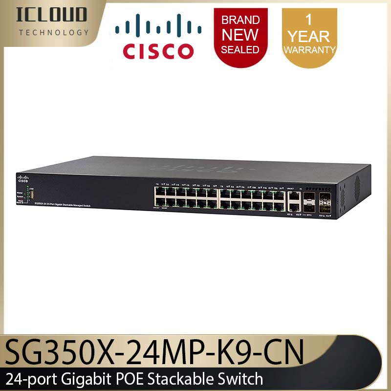 NEW Cisco sg250x-24-k9 24-PORT GIGABIT SMART SWITCH 10g uplink NUOVO SEALED 