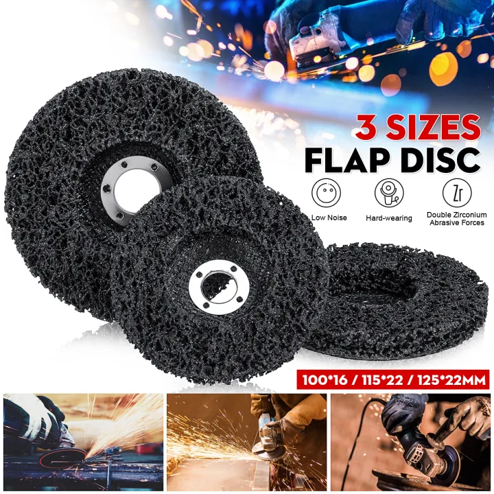 Flap Discs Poly Strip Wheel Discs Paint Rust Remover Abrasive Clean For