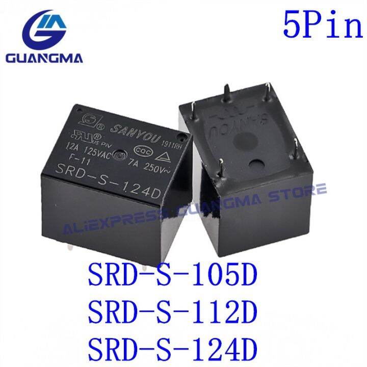 20pcs-relay-srd-s-105d-112d-124d-4pin-5pin-srd-s-105dm-112dm-124dm-srd-s-105d4-112d4-124d4-dc5v-12v-24vdc-100-new-original