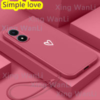 สำหรับ สำหรับเคสโทรศัพท์ Vivo Y02S Simple White Love Case โทรศัพท์มือถือป้องกันกรณี