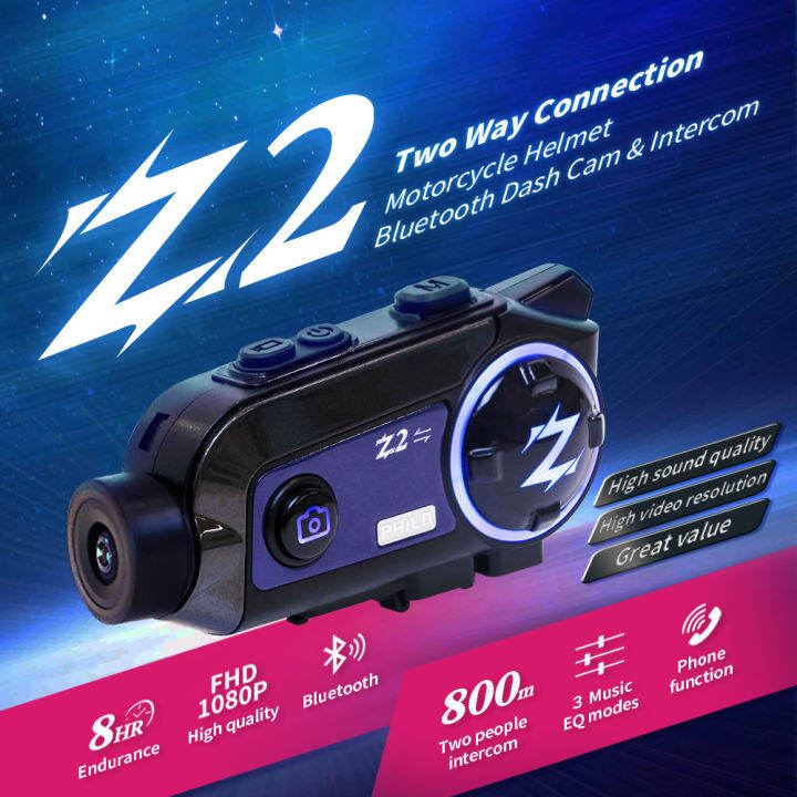 PHILO Z2 2023 new released Motorcycle Helmet Bluetooth Dash Cam
