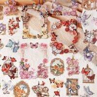 MOHAMM 15pcs Beautiful DIY Decoration Butterfly Frame PET Waterproof Sticker Pack for Stationery Art and Crafts Stickers Labels