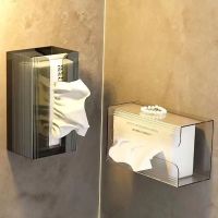 Punch-Free Creative Tissue Box Wall-Mounted Paper Towel Napkin Storage Box Bathroom Toilet Kitchen  Kleenex Holder Tissue Box Tissue Holders