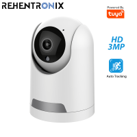 Tuya WiFi PTZ Camera 3MP Indoor Security IP Camera Smart Home Video Surveillance Camera Auto Tracking Wireless Camera