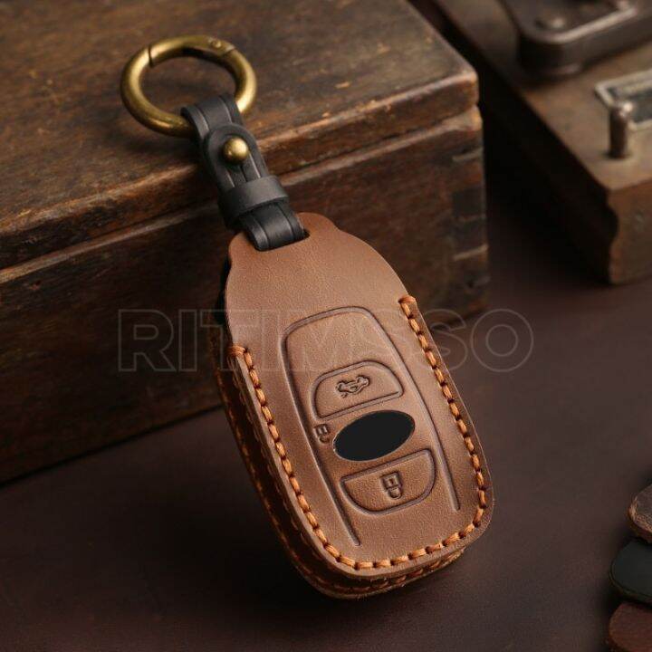 leather-car-key-case-cover-shell-for-subaru-brz-forester-legacy-outback-wrx-sti-impreza-xv-crosstrek-protector-fob-accessories