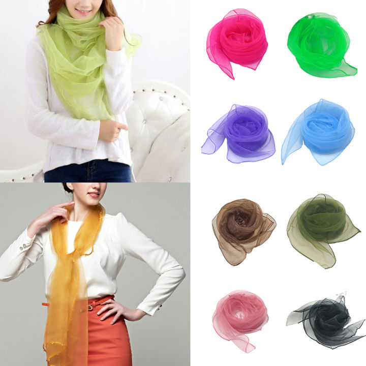 70-70ซม-shinny-บางผ้าพันคอผ้าไหมผ้าพันคอผู้หญิงชีฟองผ้าพันคอเต้นรำ-performance-pure-สี-organza-ผ้าพันคอคอผ้าคลุมไหล่