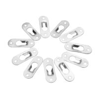 【cw】 10/20pcs Metal Keyhole Picture Hanger Fasteners Hooks Silver Furnniture Hardware 44mm x 16mm ！