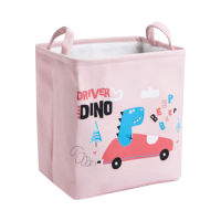 Multi-Use Organizer Waterproof Large Laundry Basket Collapsible cartoon Round Laundry Hamper Storage Bin Equipped with handles