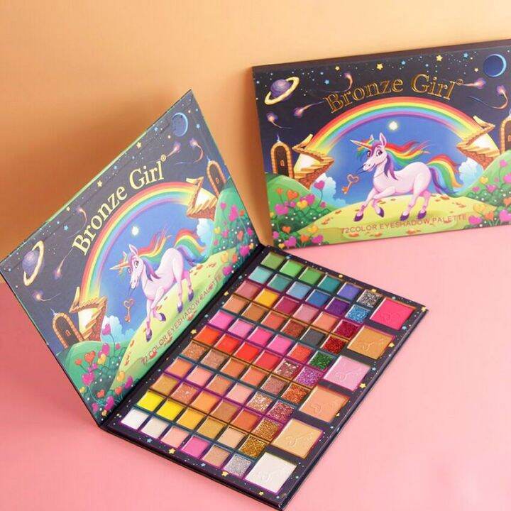 Bronze Girl Unicorn 72 Color Eyeshadow Palette Lazada