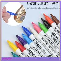GOUPDO 12Pcs/Set กันน้ำกันน้ำได้ อุปกรณ์เสริมกอล์ฟ พลังครอบคลุม ปากกาเปลี่ยนสีได้ จิตรกรอะคริลิค ปากกากอล์ฟคลับ ปากกาหมึกหมึก