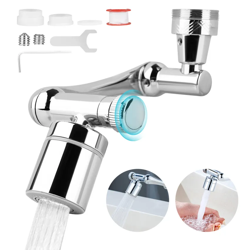 Rallonge de robinet, aérateur de robinet amélioré à 1440 °, filtre  anti-éclaboussures universel 2 modes