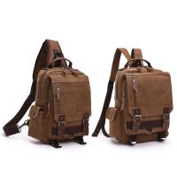 Vintage Canvas Backpack Men Travel Back Pack Multifunctional Shoulder Bag For Women Laptop Rucksack School Bags Female Daypack