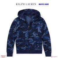 RALPH LAUREN CAMO COTTON-BLEND-TERRY HOODIE (BOYS SIZE 8-20)