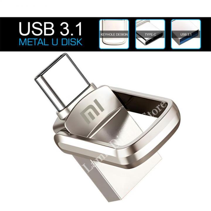 xiaomi-usb-flash-drive-2tb-128gb-32gb-otg-โลหะ-usb-3-1ไดรฟ์ปากกา64gb-type-c-ความเร็วสูง-pendrive-mini-flash-drive-memory-stick