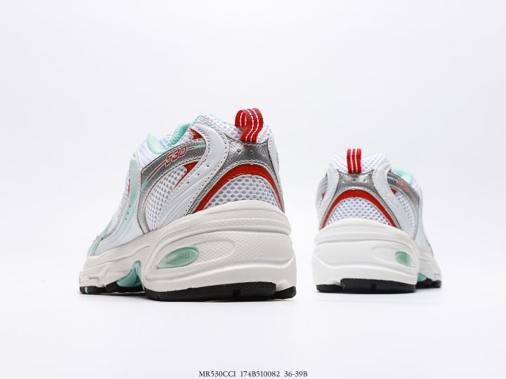 รองเท้านิวบาลานซ์-530-trainers-in-white-green-red-size-36-40-รองเท้าลำลอง-รองเท้าผ้าใบผญ-รองเท้าแฟชั่น-รองเท้าใส่เที่ยว-ใส่สบาย-ยืดเกาะได้ดี-77-มีเก็บปลายทาง-01