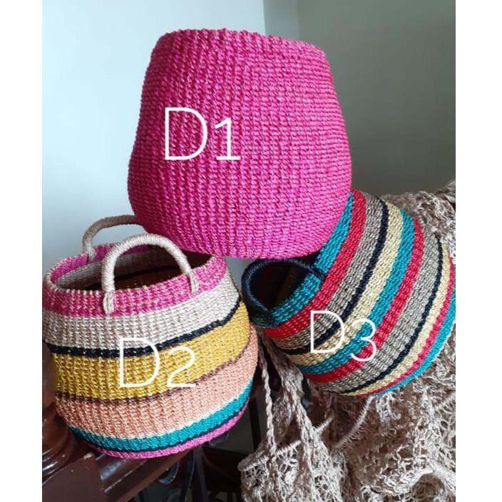 HjGybRfC PB 15 BASKET PLANTER (Abaca/ Bicol Made/ local/ Native) Lazada PH