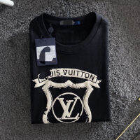 L OUIS VUITTON เสื้อยืดคุณภาพสูง,เสื้อ LV หรูหราสไตล์ยุโรปและอเมริกาสำหรับทุกเพศ