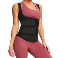 AB4B Waist Trainer Corrective Vest Rubber Corset Zipper Velcro Shapewear Tummy Control fajas Belt Slimming Body Shaper Bustiers