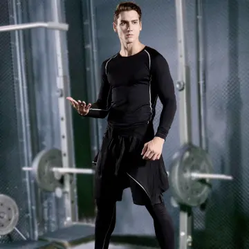Mens Compression Workout Set WholeFitness Gym Wear Tracksuit With