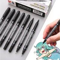 3 Colors Double Headed Marker Pen Portable Lasting Non-fading Gift Student Office Stationery