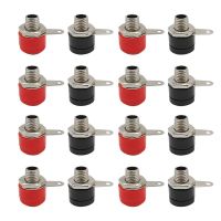 10Pcs/lot Red Black 4mm Banana Binding Post Jack Connector 4mm Banana Socket Female Plug DIY AdapterWires Leads Adapters