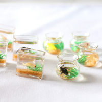 Ministar NEW Dollhouse Miniature Glass Fish Tank Bowl Aquarium  Home Ornament Toy For